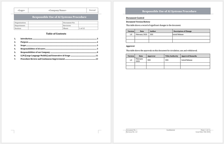 ISO 42001 AI Governance Framework (AIMS)