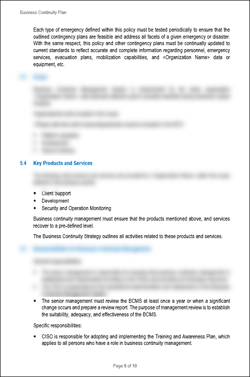 NIST Business Continuity Plan for Remote Only Operation Template