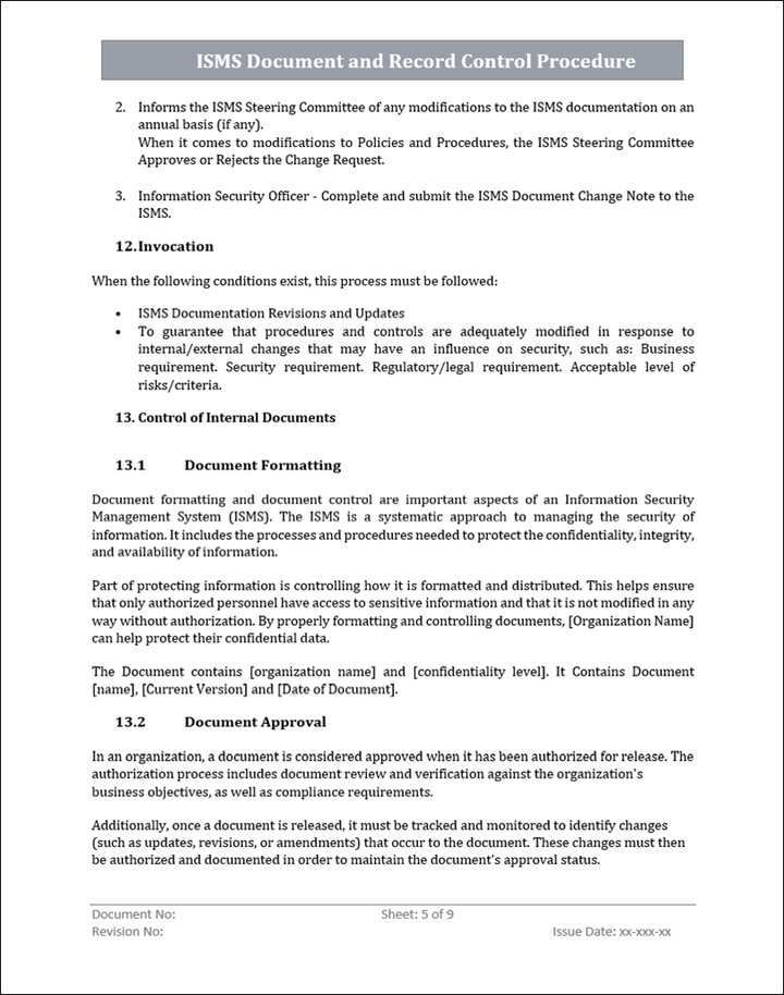 ISO 27001:2022 Documentation Toolkit