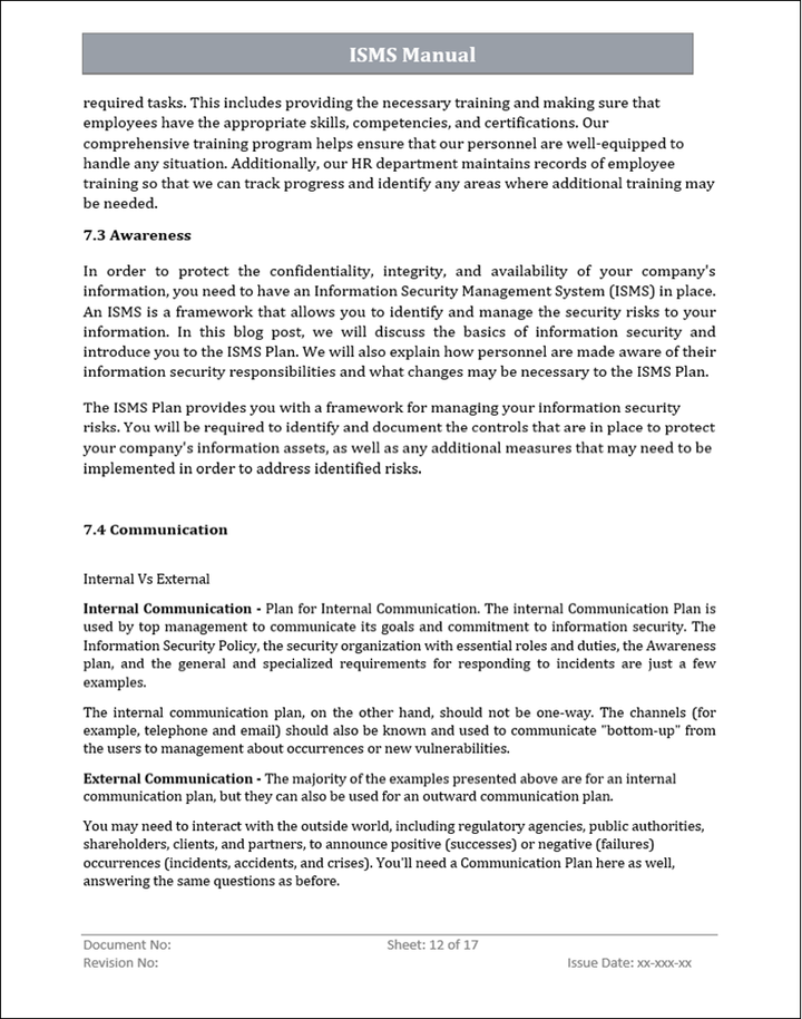 ISMS POLICY