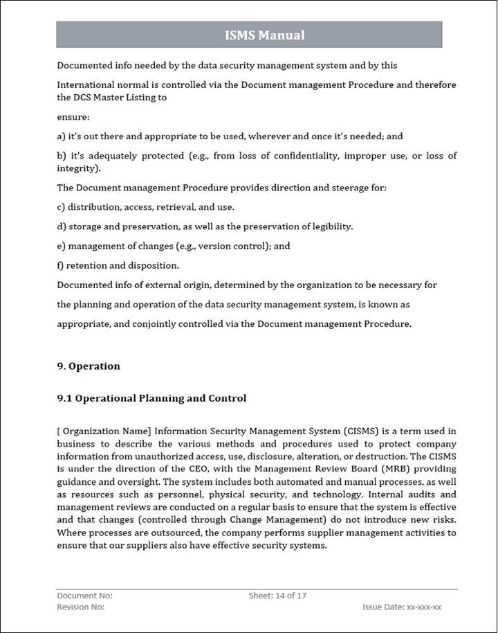 ISMS POLICY