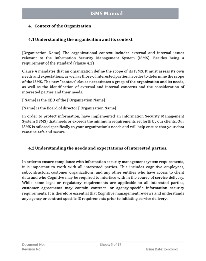 ISMS MANUAL