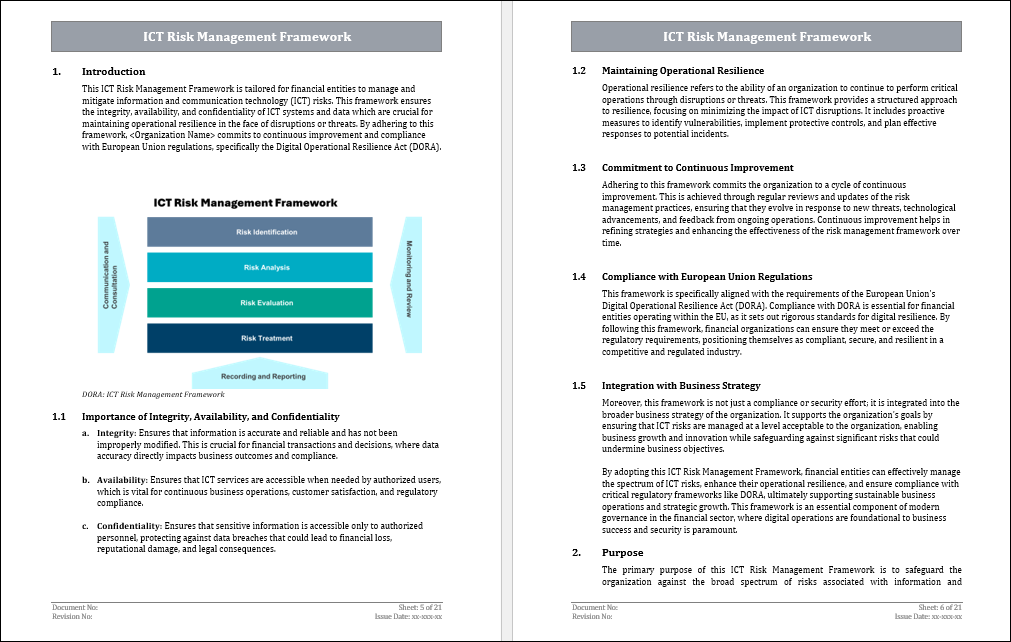 ICT Risk Management Framework