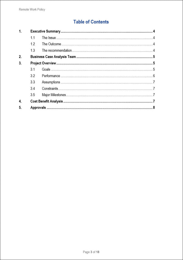 Remote Work Policy Template