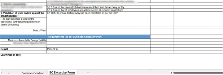 Test Exercise Template
